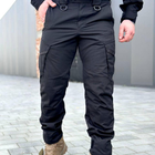 Чоловічий Костюм "Caiman R&M 2.0" Убакс з липучками для шевронів + Штани з посиленими колінами чорний розмір S - зображення 7