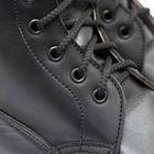 Шкіряні берці зі зручною системою шнурівки чорні розмір 38 - зображення 5