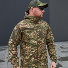 Чоловіча Водовідштовхуюча Куртка Хижак Military "Soft Shell" з капюшоном камуфляжна розмір XL - зображення 2