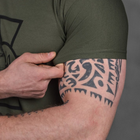 Потоотводящая мужская футболка Coolmax с принтом "Сoлдaт" олива размер S - изображение 6