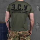 Потоотводящая мужская футболка Coolmax олива размер L - изображение 4