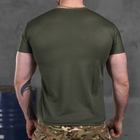 Потовідвідна чоловіча футболка Coolmax з принтом "Сoлдaт" олива розмір 2XL - зображення 4