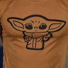 Мужская потоотводящая футболка с принтом "Йода" Coolmax койот размер M - изображение 5