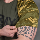 Потоотводящая мужская футболка Odin Coolmax с принтом "ARMY" пиксель олива размер M - изображение 5