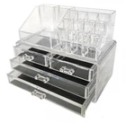 Органайзер для косметики 4 ящики акриловий прозорий дворівневий Cosmetic storage box