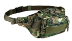 Сумка тактическая военная на пояс Camo Military Gear Kangoo 3 л Marpat Woodland камуфляж - изображение 1
