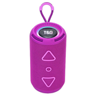Портативна колонка TG656 8W з ремінцем і підсвічуванням Purple