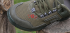 Кросівки чоловічі хакі зелені літні сітка тактичні 42 р. (27,5 см) дуже зручні Код: 3208 - зображення 6