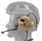 Кріплення адаптери для тактичних навушників на шолом "чебурашка" койот - зображення 2