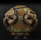 Крепление адаптеры для тактических наушников на шлем "чебурашка" койот - изображение 3