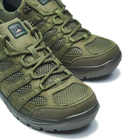 Тактичні кросівки літні PAV 407 олива хакі шкіряні сітка Free Air 46 - зображення 6