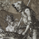 Футболка с рисунком «Рыцарь, смерть и дьявол» L Olive Drab - изображение 4