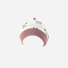 Дитяча демісезонна шапка-біні для дівчинки Nicol 204054 34 см Білий/Рожевий (5905601020547) - зображення 1