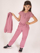 Spodnie dresowe dziecięce dla dziewczynki Nicol 204275 86 cm Wrzosowe (5905601023265) - obraz 2