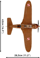 Klocki konstrukcyjne Cobi Historical Collection WWII Samolot PZL.23 Karaś 586 elementów (5902251057510) - obraz 5