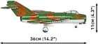 Klocki konstrukcyjne Cobi Historical Collection Cold War Samolot myśliwski LIM-5 ( MiG-17F ) East Germany Air Force 575 elementów (5902251058258) - obraz 5
