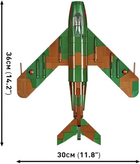 Klocki konstrukcyjne Cobi Historical Collection Cold War Samolot myśliwski LIM-5 ( MiG-17F ) East Germany Air Force 575 elementów (5902251058258) - obraz 6