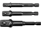 Держатели-адаптеры торцевых головок YATO YT-04685: HEX 1/4" > 1/4", 3/8", 1/2", 3 шт.