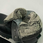 Зимние кожаные Ботинки Ястреб на меху до -20°C / Утепленные водоотталкивающие Берцы черные размер 46 - изображение 4