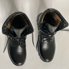 Ботинки Ястреб с мембраной AirTex до -15°C / Водоотталкивающие кожаные Берцы черные размер 37 - изображение 4