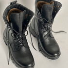 Ботинки Ястреб с мембраной AirTex до -15°C / Водоотталкивающие кожаные Берцы черные размер 49 - изображение 5
