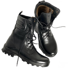 Высокие Летние Ботинки Ястреб черные / Легкие Кожаные Берцы размер 41