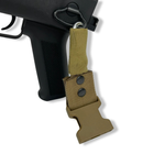 Ремінь збройовий одно/двоточковий з карабінами койот - изображение 4