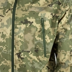 Куртка Vik-Tailor SoftShell з липучками для шевронів ММ-14 піксель ЗСУ, 46 - зображення 7