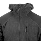 Кофта флісова Helikon-Tex Alpha Hoodie Jacket Grid Fleece Black L - изображение 7