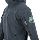 Кофта флісова Helikon-Tex Alpha Hoodie Jacket Grid Fleece Shadow Grey XL - изображение 6