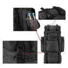 Рюкзак польовий з рамою 75L Black - зображення 4