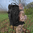Рюкзак польовий з рамою 75L Black - изображение 7