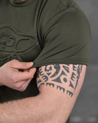 Тактическая потоотводящая футболка punishment йода олива ВН1157 S - изображение 5