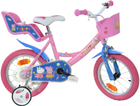 Rower dziecięcy Dino Bikes Świnka Peppa Różowy (8006817903574) - obraz 1