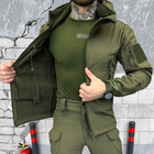 Мужской костюм куртка + брюки с усиленными коленями softshell олива размер XL - изображение 2