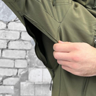 Мужской костюм куртка + брюки с усиленными коленями softshell олива размер L - изображение 6