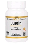 Натуральна добавка California Gold Nutrition Lutein with Zeaxanthin