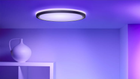 Lampa sufitowa LED WIZ SuperSlim smart ceiling lamp RGB 32 W 54.5 cm czarna (8720169072671) - obraz 6