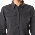 Рубашка тактическая женская 5.11 Women's Fast-Tac™ Long Sleeve Shirt L Charcoal - изображение 3