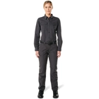 Рубашка тактическая женская 5.11 Women's Fast-Tac™ Long Sleeve Shirt L Charcoal - изображение 5