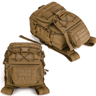 Рюкзак тактический AOKALI Outdoor A18 36-55L Sand - изображение 5