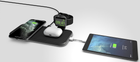 Бездротовий зарядний пристрій Zens Aluminium Wireless Charger with 45 W USB PD and MFI Apple Watch Cable Black (ZEDC14B/00) - зображення 3