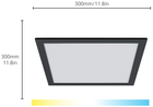 Розумна стельова панель WIZ SQ12W світлодіодна 12 Вт чорна (8719514554917) - зображення 4