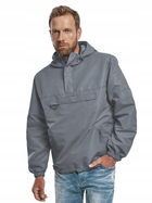 Тактична куртка анорак Brandit Summer Windbreaker, водонепроникна літня вітровка, сірий XL - зображення 6