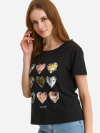 Koszulka damska z nadrukiem Top Secret SPO6104CA 36 Czarna (5903411544208) - obraz 4