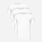Набір чоловічих футболок бавовняний Calvin Klein Underwear 000NB4011E-100 L 3 шт Білий (8719853080726) - зображення 1