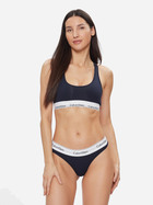 Комплект (бюстгальтер + трусики-стрінги) жіночий Calvin Klein Underwear 000QF6703E-0PP XS Темно-синій (8720107899254)