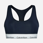 Комплект (бюстгальтер + стрінги) жіночий Calvin Klein Underwear 000QF6703E-0PP XS Темно-синій (8720107899254) - зображення 4