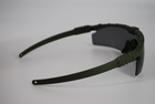 Очки солнцезащитные набор спортивные тактические с тремя сменными линзами 6030_Green - изображение 6