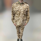 Военная форма (китель и брюки), пиксель, койот темный, размер XL, откидной воротник, тактическая военная форма - изображение 1